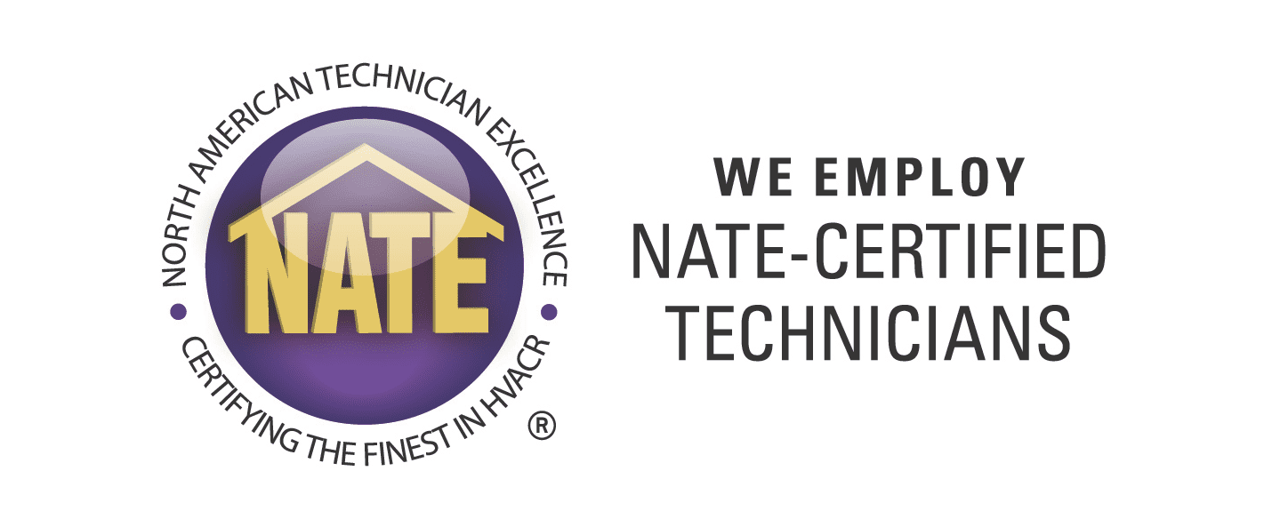 We employ NATE certified technicians