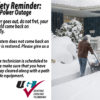 Safety Reminder:  Power Outage