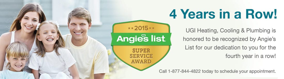 UGI receives Angie's List Super Service Award for 4th year in a row