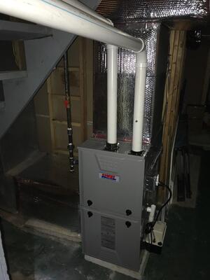 Wall-hung boiler installation in Lancaster PA